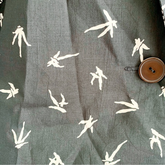 Vintage Black White Print Blazer - Picture 3 of 7